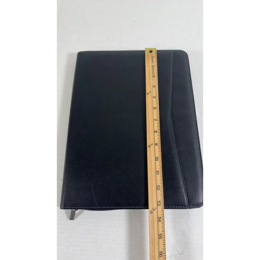Mastery Prestige Portfolio Organizer Unisex Large Black Zip Padfolio